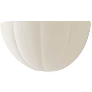 Leonardo Scallop Flush Ceramic Wall Light - Paint Me / Yes