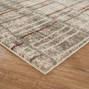 Rhodes Modern Living Room Area Rug Easy Simple Geometric Hatch Patterned Rugs