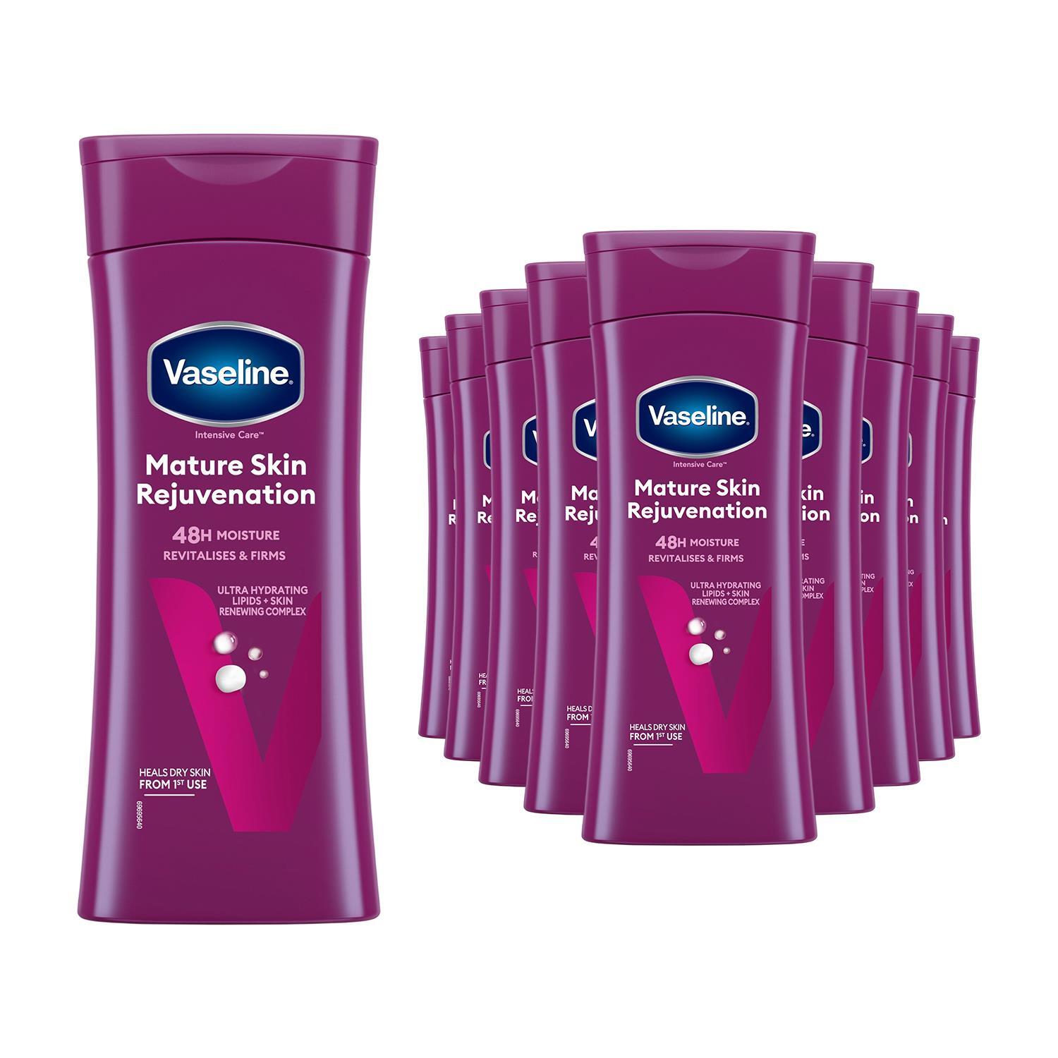 Vaseline Body Lotion Mature Skin Rejuvenation Intensive Care 400ml, 10 Pack in White - Image 7