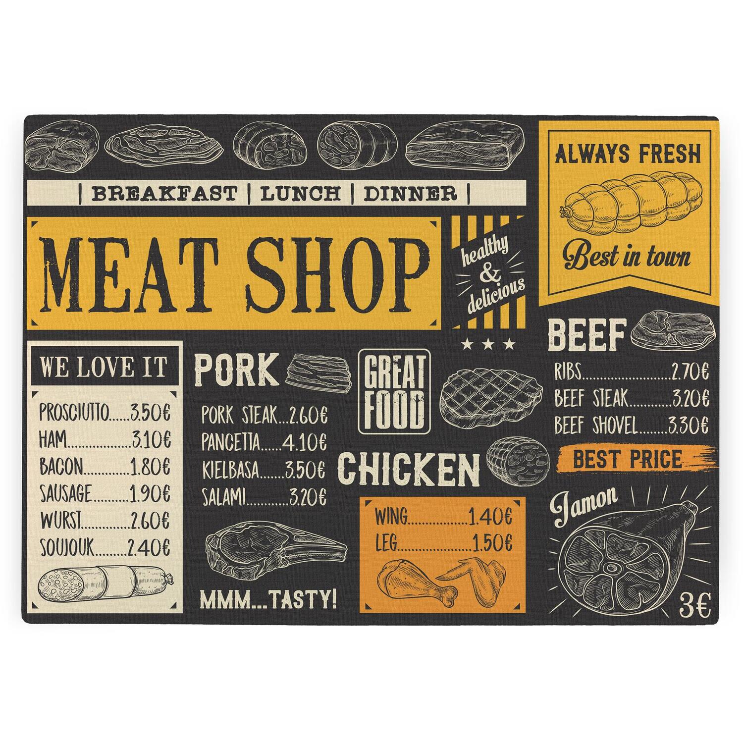 Image of Meat Shop Worktop Protector - Large&hellip;