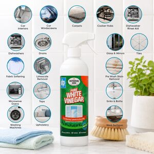 Pure White Vinegar Household Cleaning Spray Limescale Stain Remover 750ml