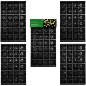 5 Seed Trays 24 Multi Cell Inserts Seed Bedding Plants Starter Full Size Tray