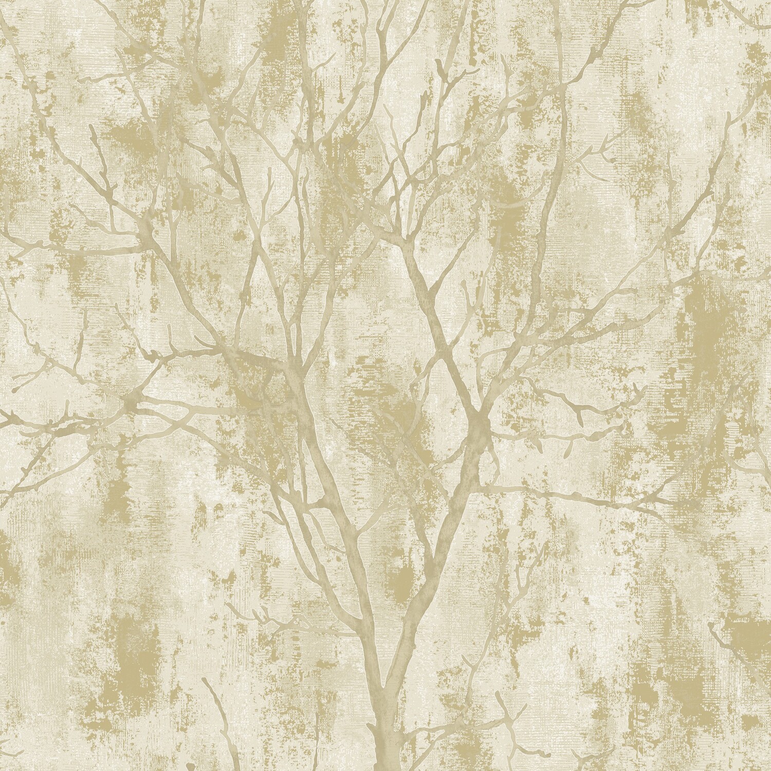Grandeco Venetian Tree Textured Wallpaper - Gold - Vinyl - Blown Vinyl - A75701 - Image 2