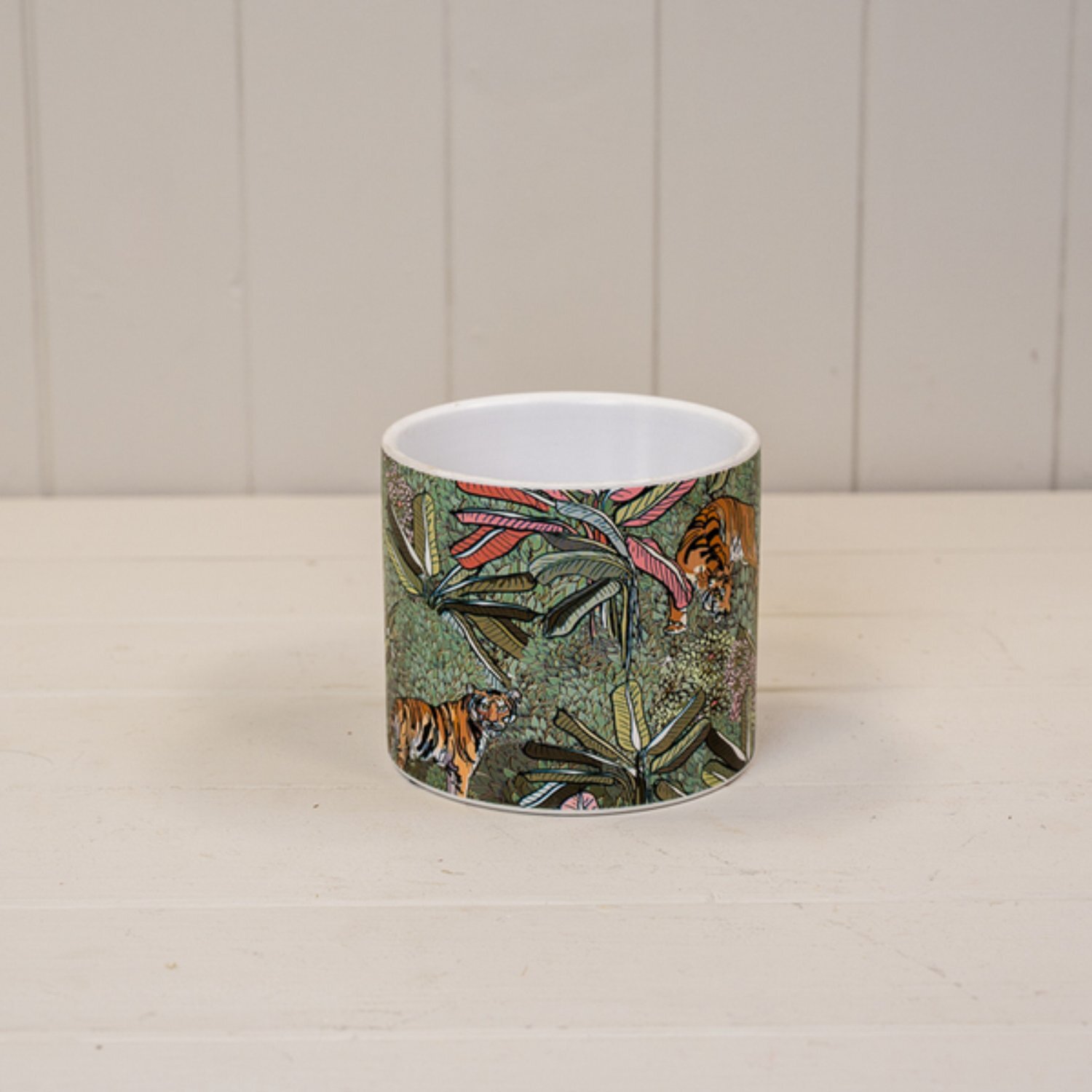  - Rustic Vibrant Green Jungle Pot Plant Pot - Image 3