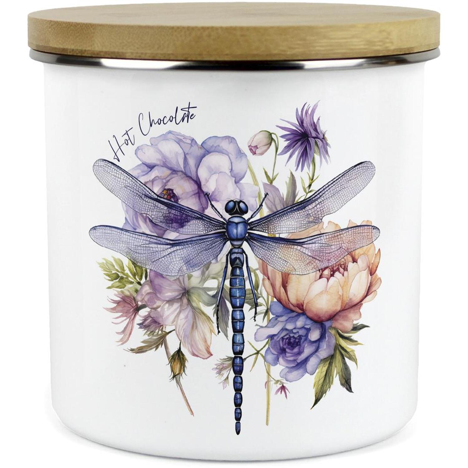 Purely Home Dragonfly Large Kitchen Storage Canister - White
