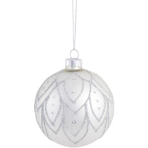 Beaded Stripe Bauble