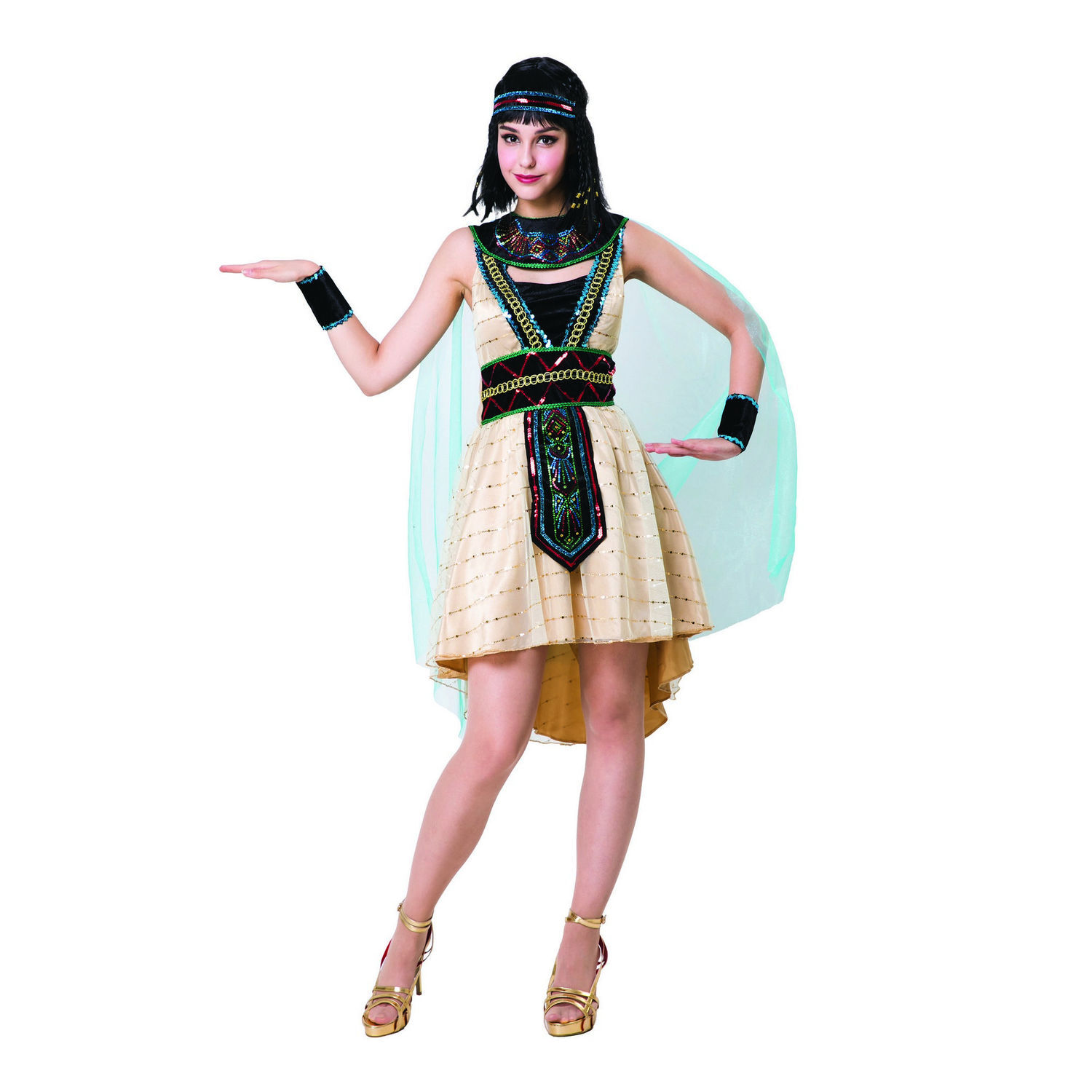 Queen Multi Bristol Novelty Adult Egyptian Costume - Image 2
