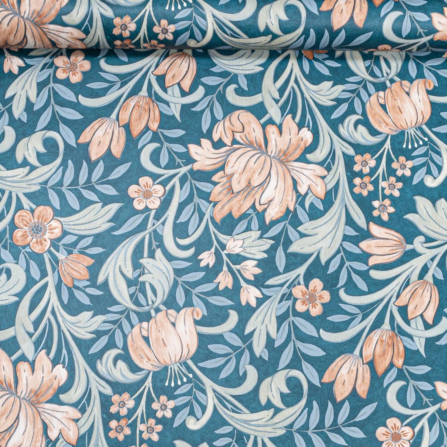 Grandeco Life Marian Navy Terracotta Wallpaper A67101 - Image 5
