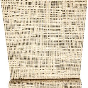 Sophie Laurence Black, Brown Linen effect Paste The Wall Wallpaper 865493