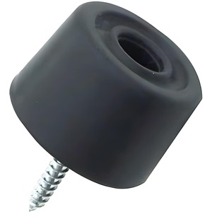 Dzina 3x2 Black 30mm Rubber Door Stops Door/wall Protectors