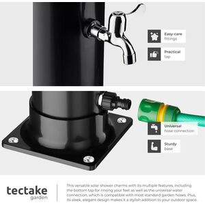 Tectake® Solar Shower Tinto