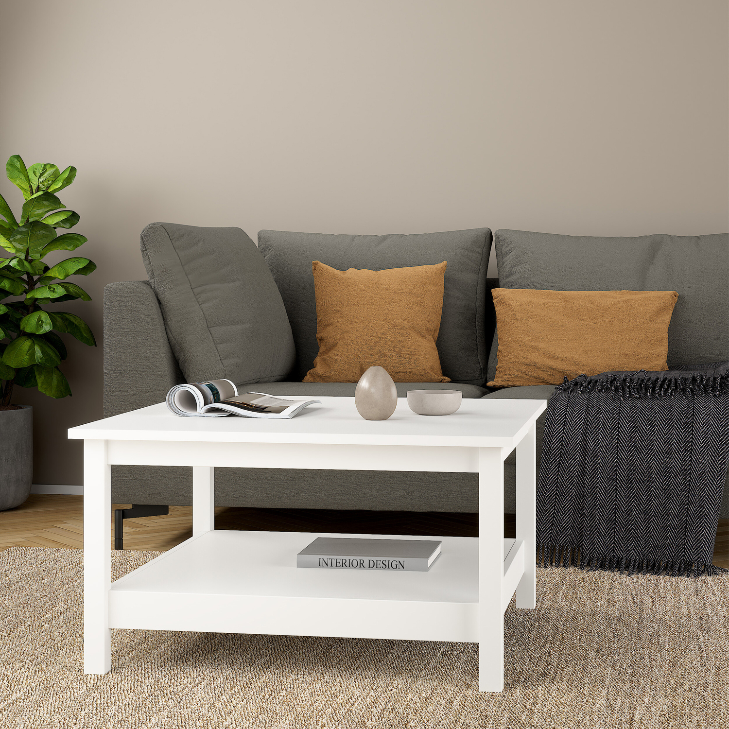 Furniture To Go Florence Barcelona White Coffee Table - Image 4