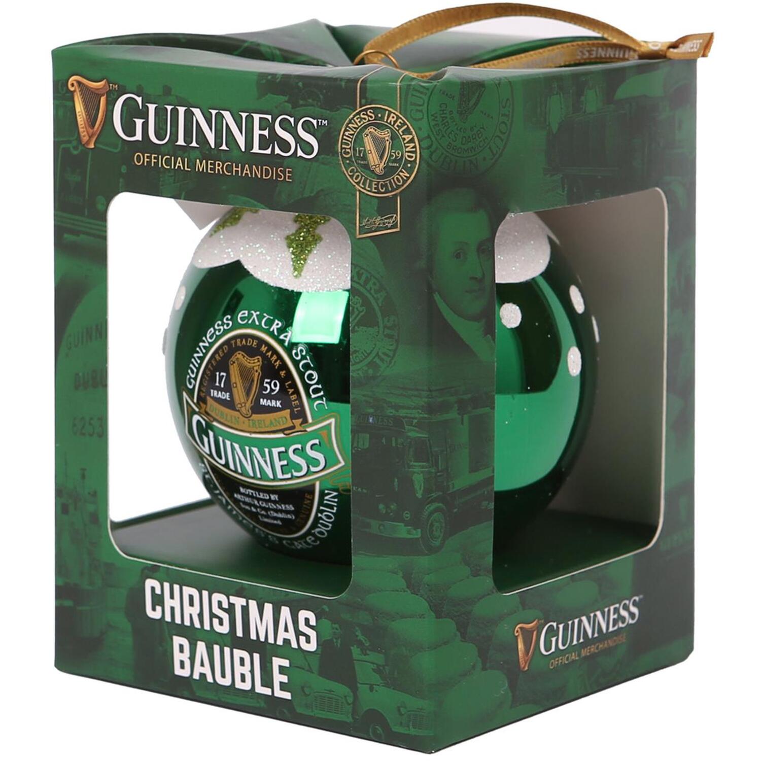 Guinness Unisex Green Ireland Christmas Bauble - 8.5Cm In - Image 3
