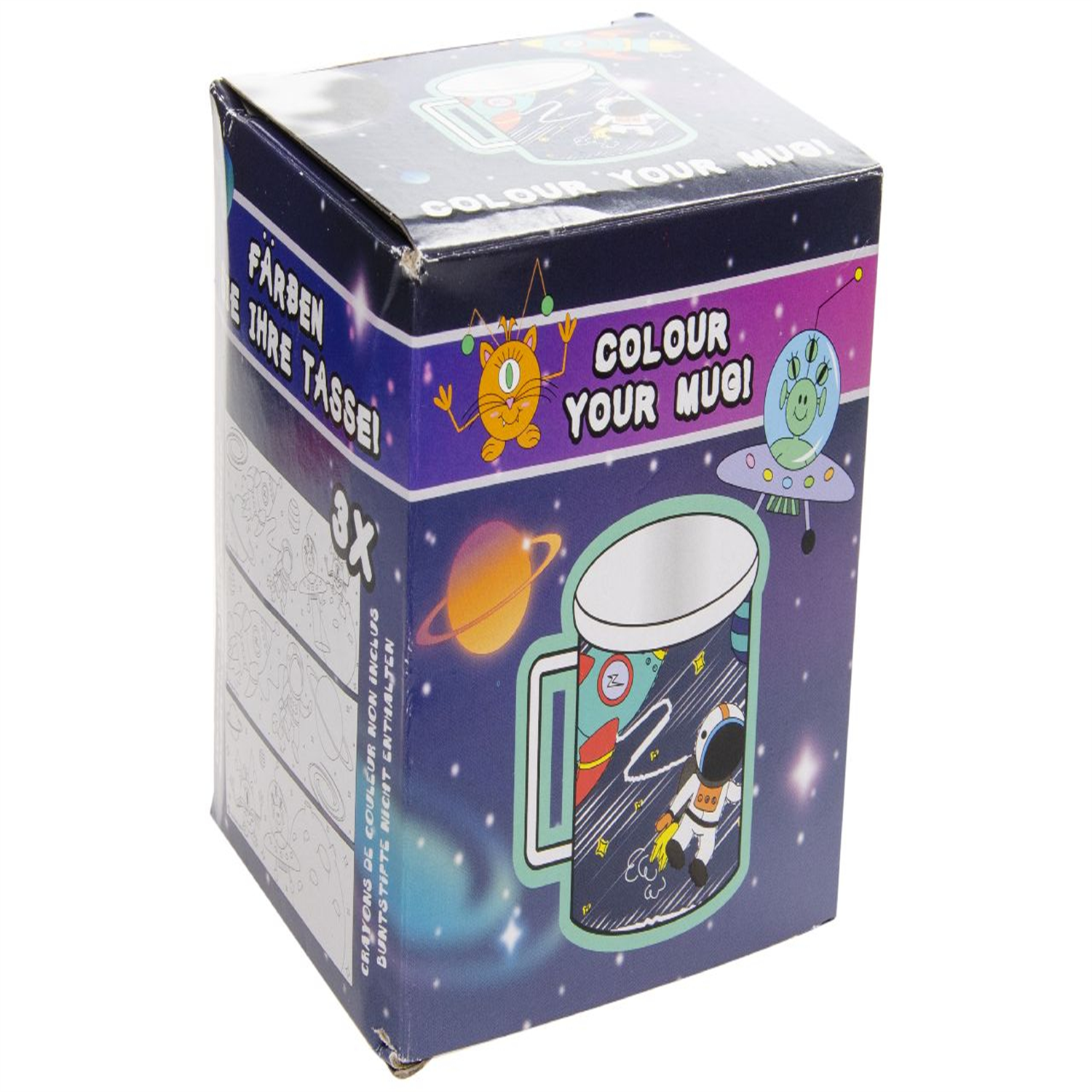 Space Theme Color Your Own Mug - Toy Loot Party Bag Fillers Kids - Image 2