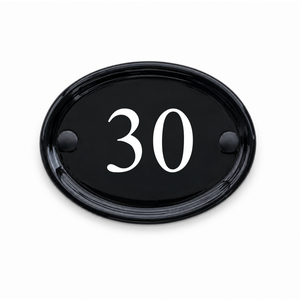 Ceramic Oval House Number 30