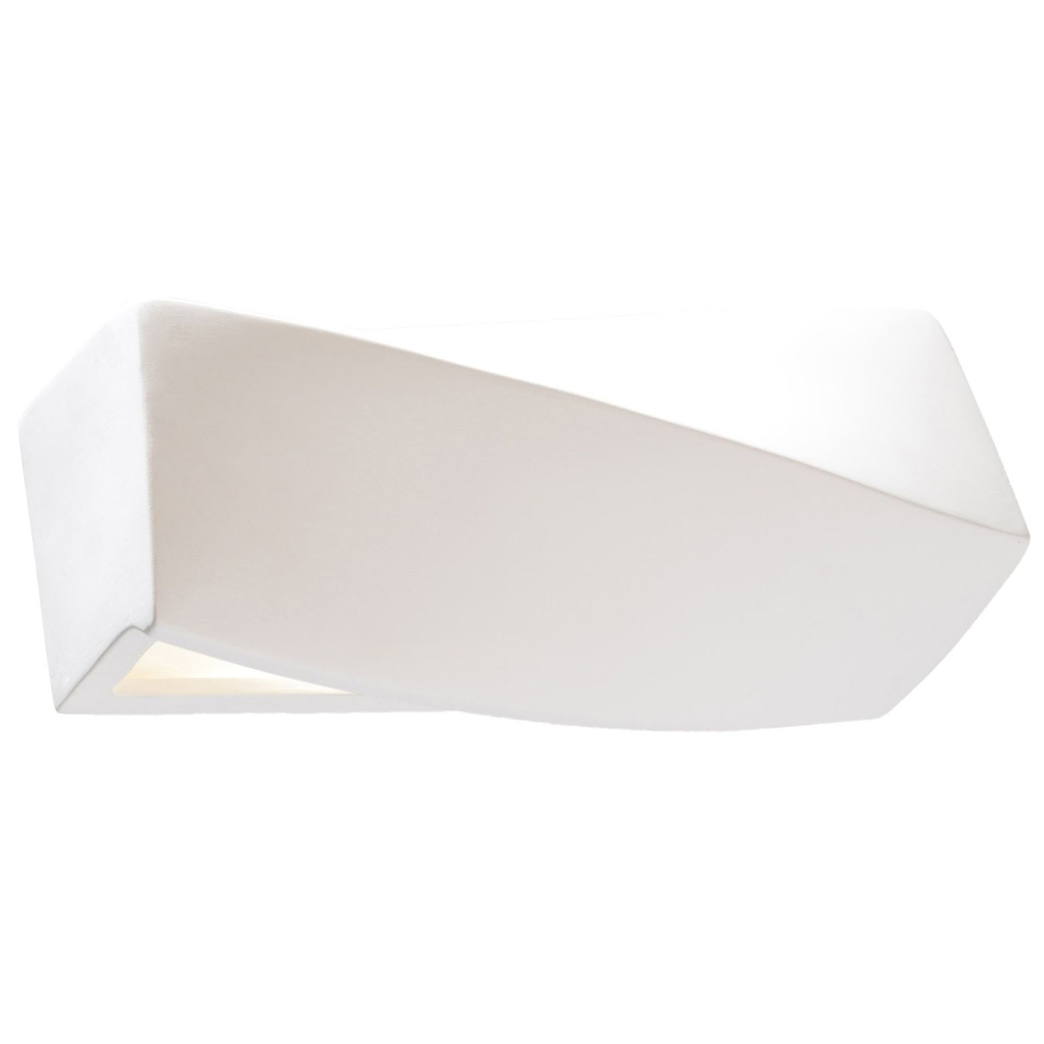 B&Q -  Luminosa 1 Light Ceramic Flush Wall Light WhiteE27 - Image 2