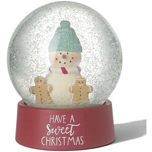 Have A Sweet Christmas Snowman Christmas Snow Globe