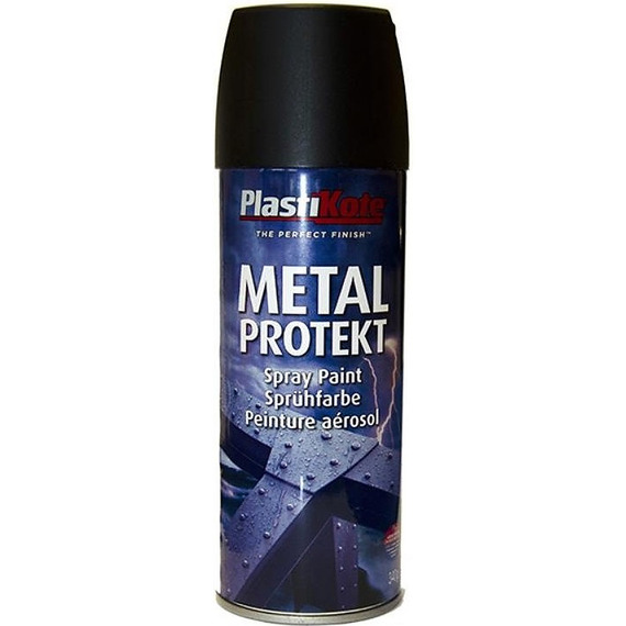 PlastiKote Metal Protekt Matt Black 400ml 1284.