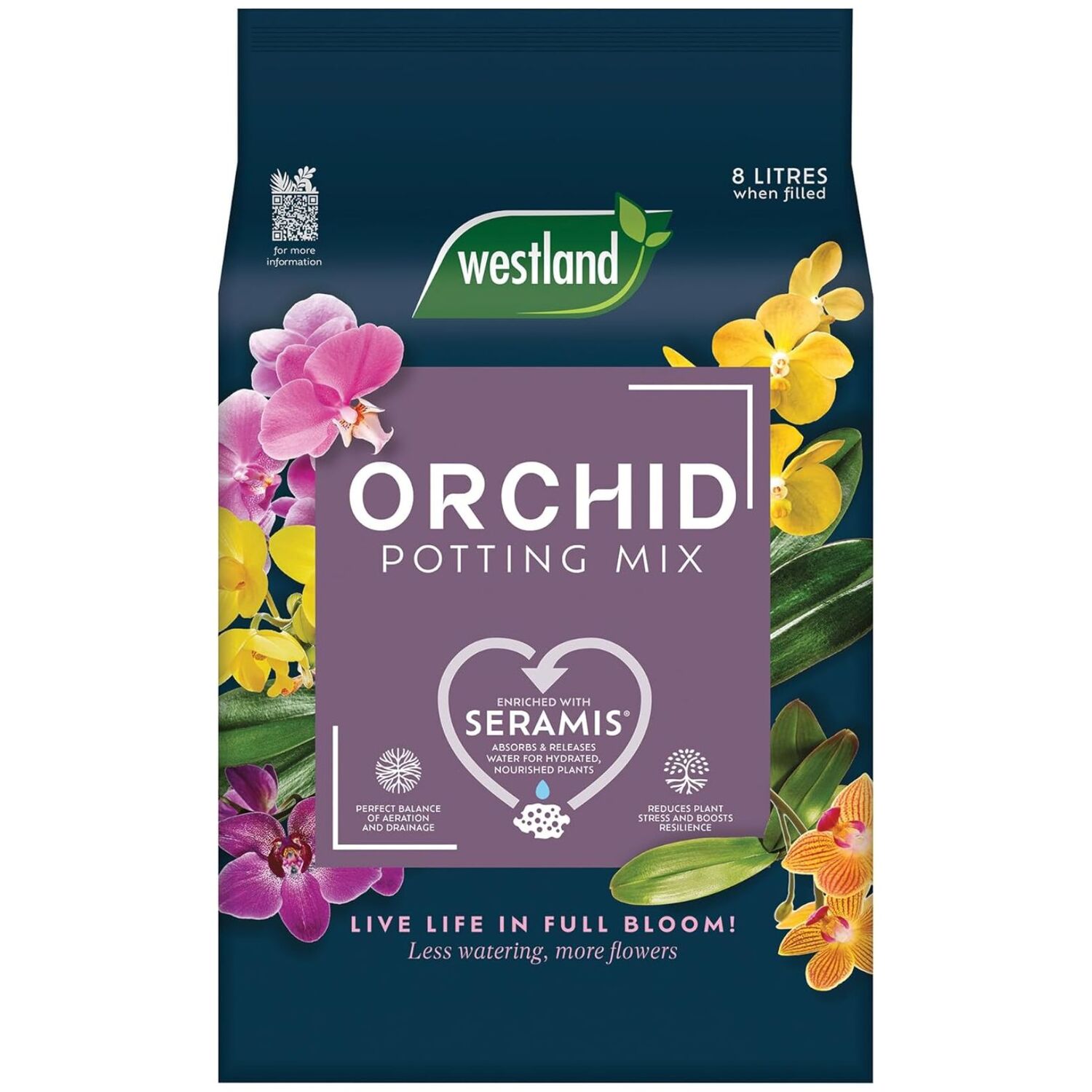 Westland Orchid Potting Mix A - Bark Compost Brown / 8L