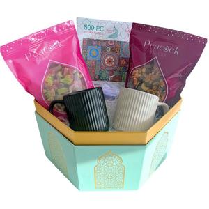 Cosy Night In Large Hamper Gift Box - Navy Blue