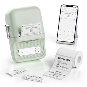 NIIMBOT B21S Bluetooth Label Printer with Label Roll D