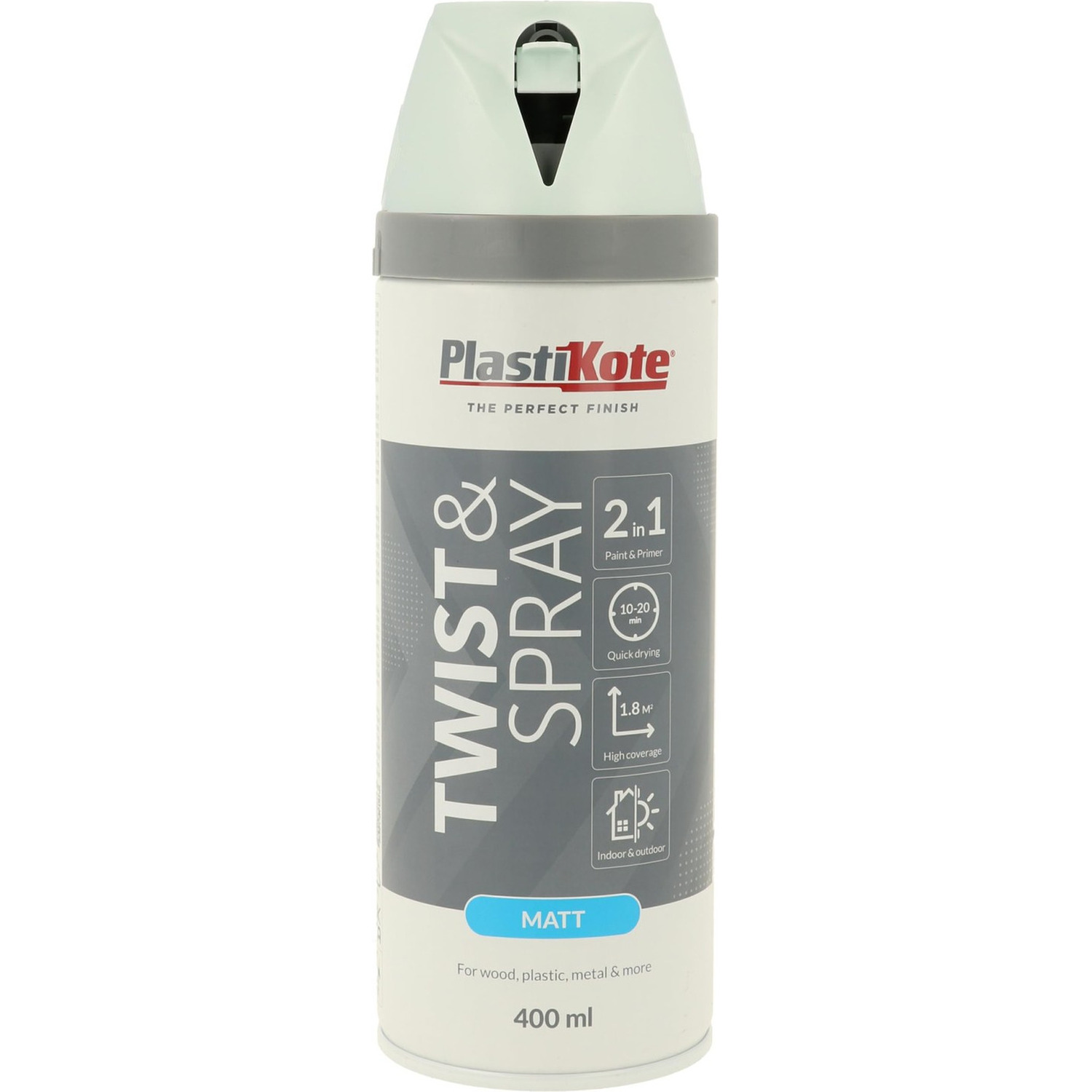 PlastiKote Twist & Spray Matt Duck Egg Blue 400ml PKT23113 - Image 9