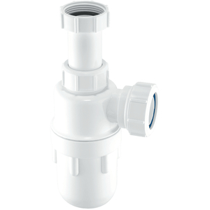 McAlpine C10A 75mm Water Seal Adjustable Inlet Bottle Trap, 1½