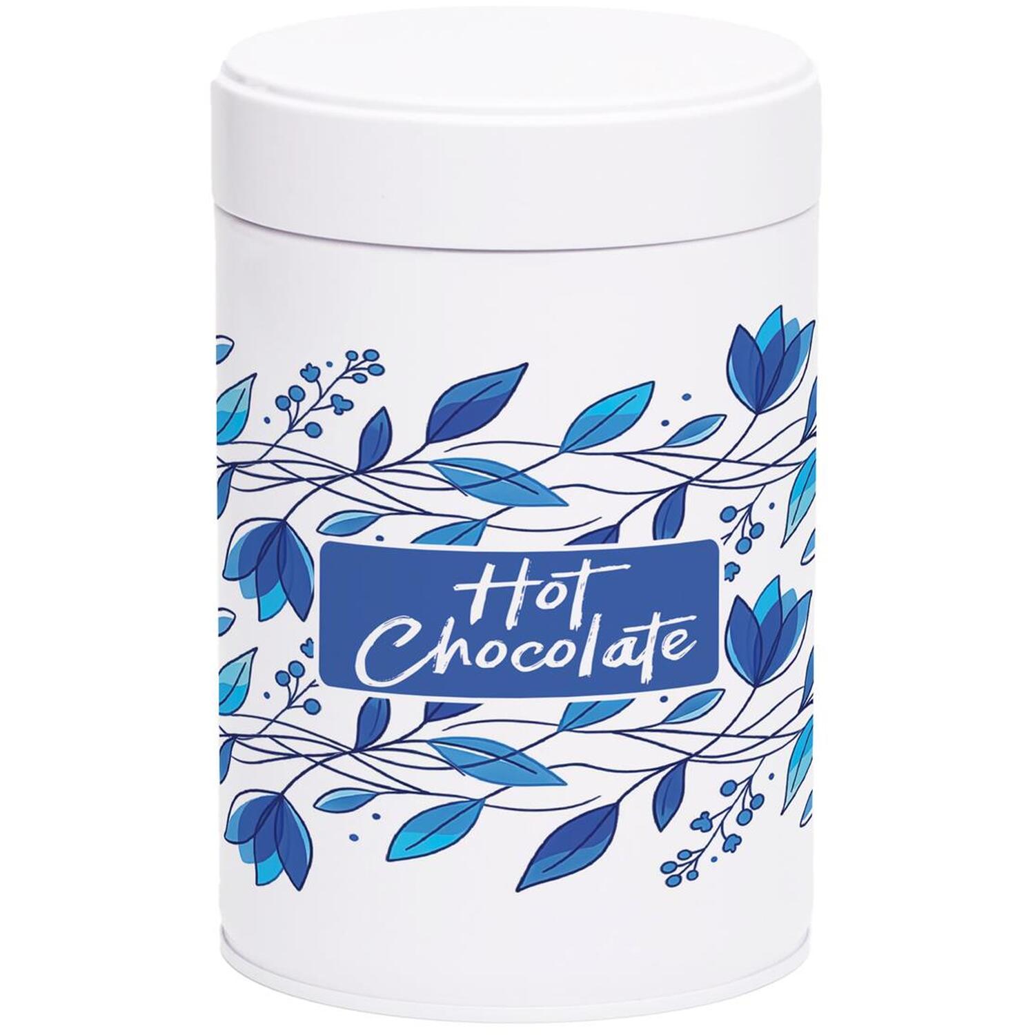 Purely Home Blue Petals Twist-Lid Kitchen Canister - Hot Chocolate