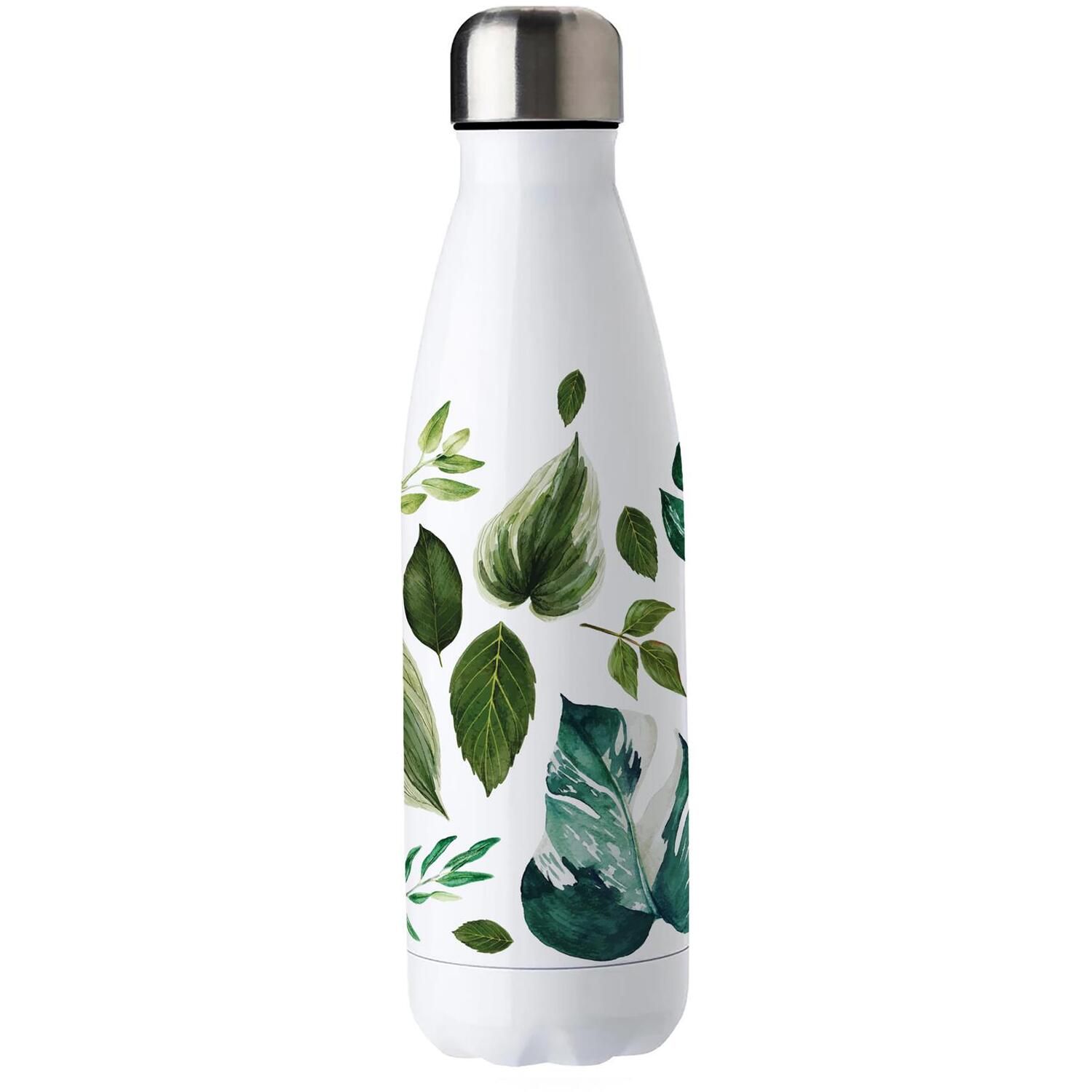 Purely Home Monstera Leaves Stainless Steel Water Bottle