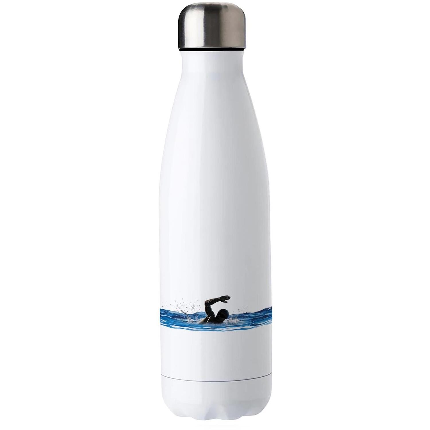 Swimming Water Bottle - Double Walled 500ml Hot/Cold Drinks Bottle Gift - Image 2