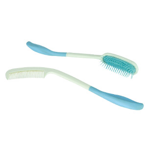 Aidapt Long-Handled Brush And Comb Set