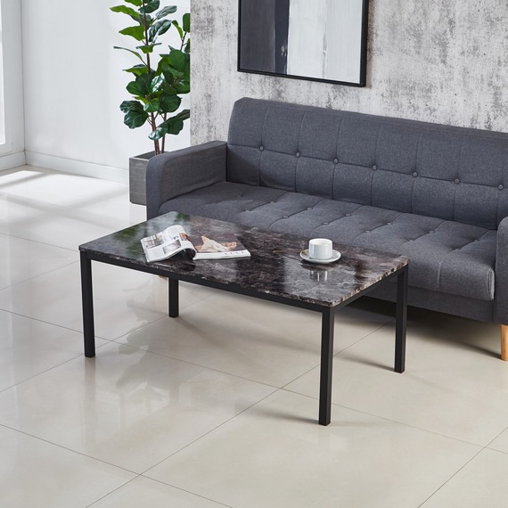 MDF Laminated Marble Effect Coffee Table