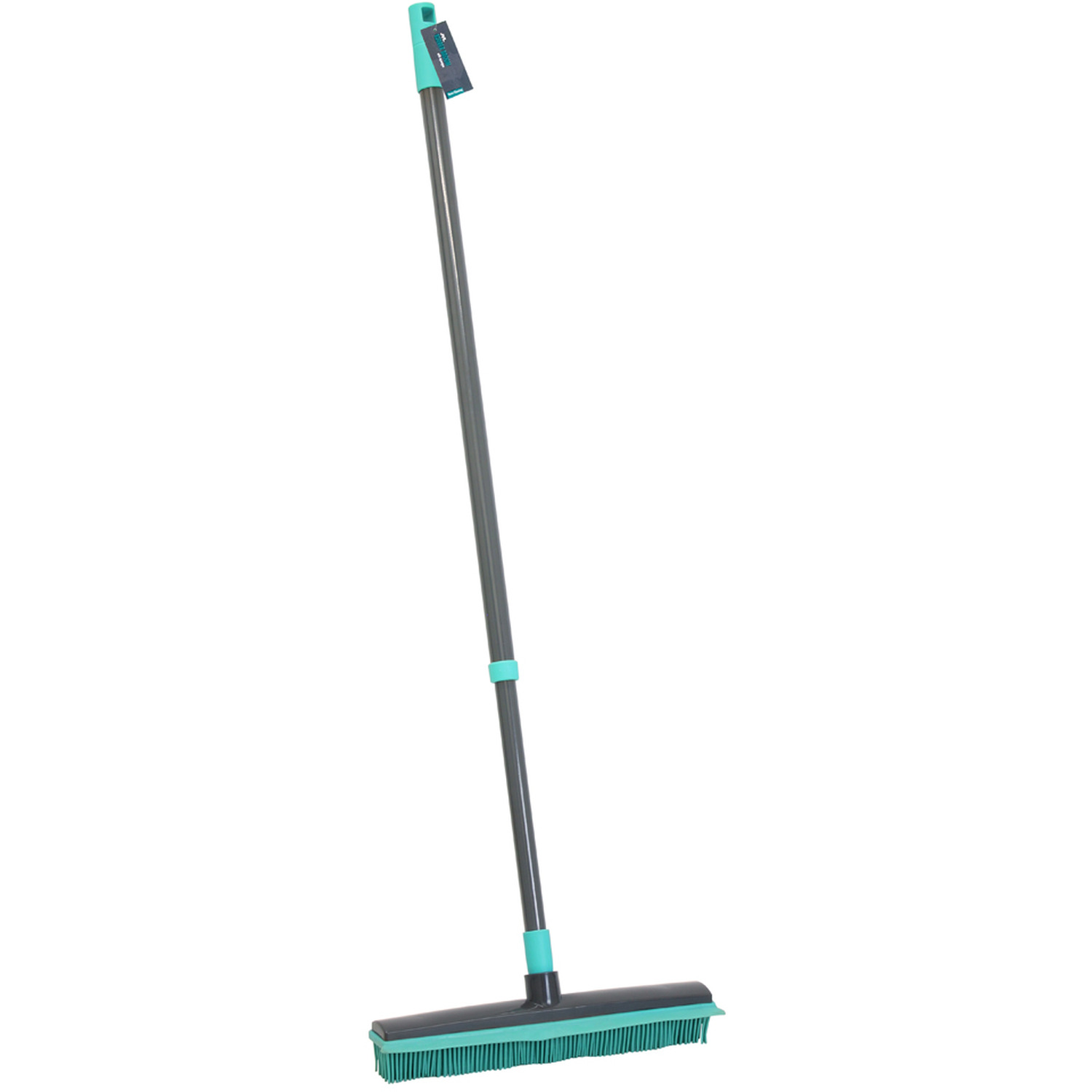 Image of Indoor Extendable Rubber Bristle Brush Broom&hellip;