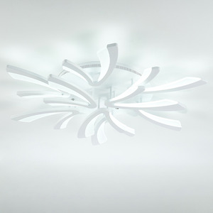 Silver / 90W / Cool White V-Shaped LED Flush Light shot 1080924
