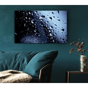 Blue Rain Canvas Print Wall Art