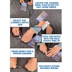 Tuff Tape Assorted Waterproof Self Adhesive Patch Set 6-Pack