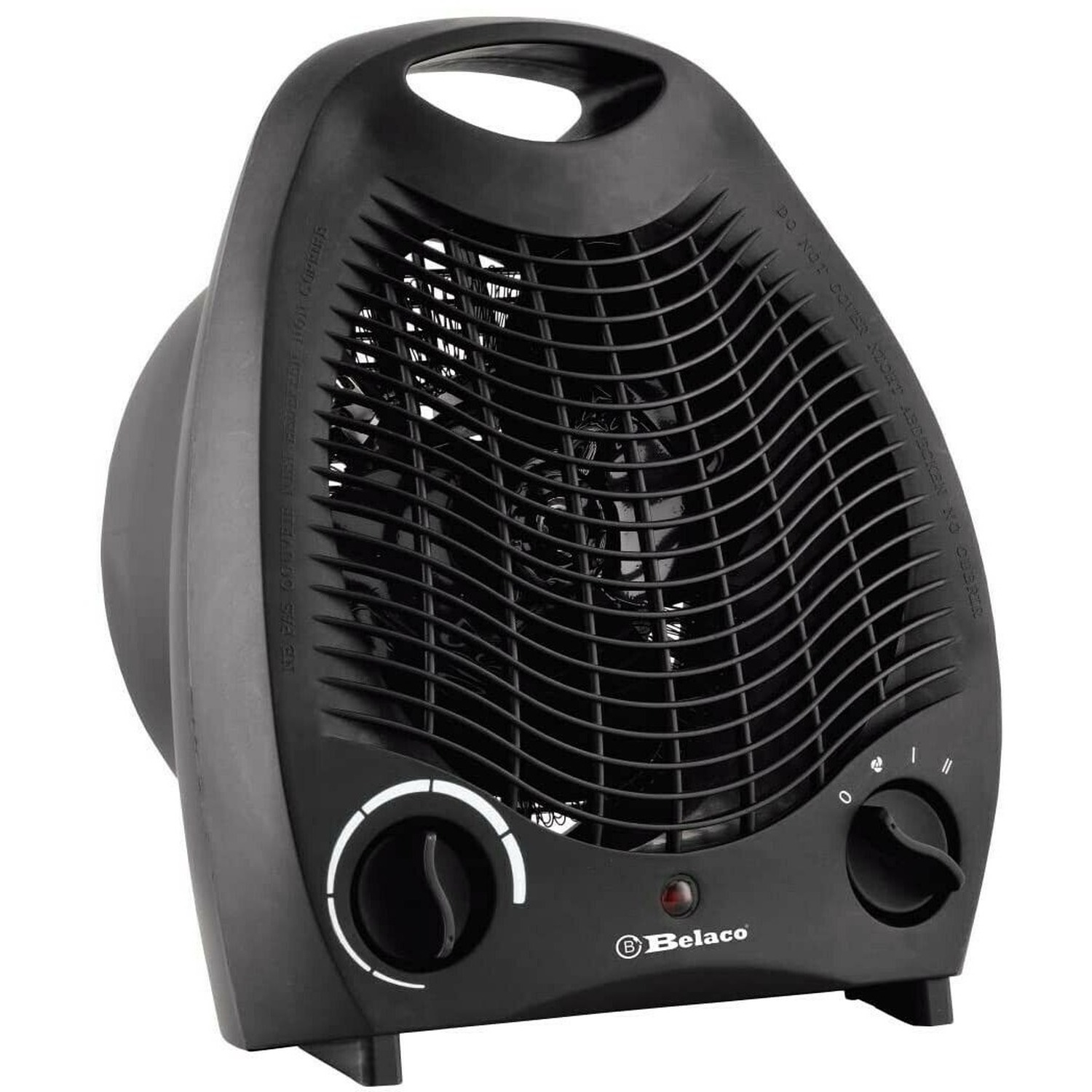 1-2 KW Adjustable Black Portable Electric Fan Heater