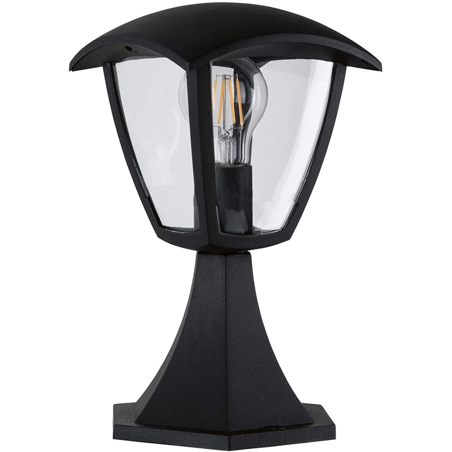 Cgc Violet Black Outdoor Short Post Coach Style Light - Black