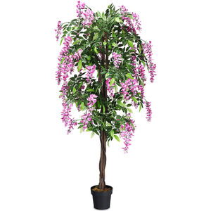 Costway Artificial Fake Wistera Tree -Green