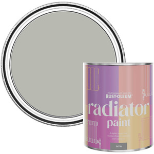 Rust-Oleum Radiator Paint in Satin Finish - Grey Tree 750ml