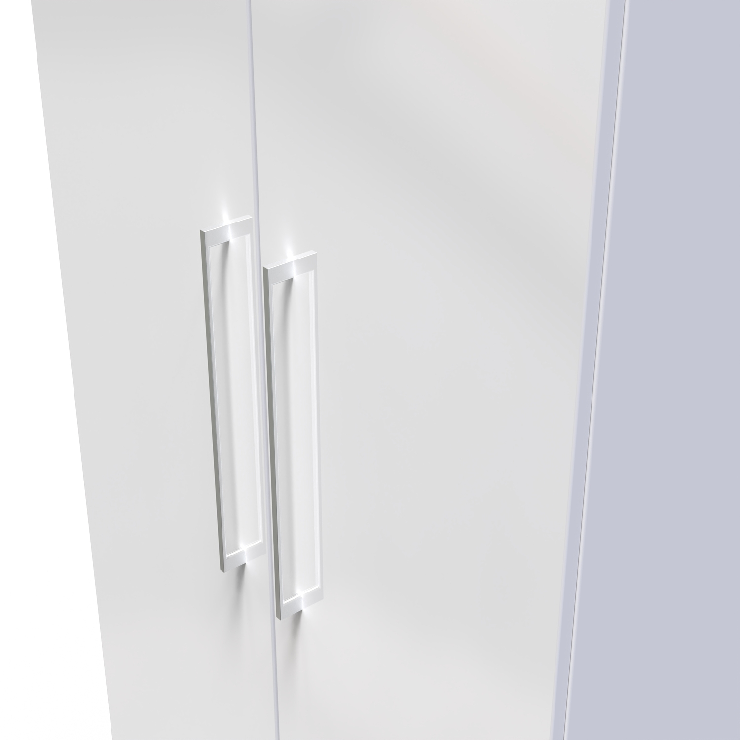 Worcester Ready Assembled Tall Plain Wardrobe - White Matt