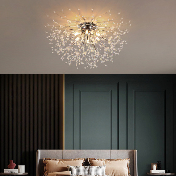 50CM Sputnik Crystal Flush Ceiling Light