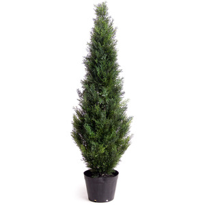 Best Artificial 5ft Potted Cedar Topiary Tree