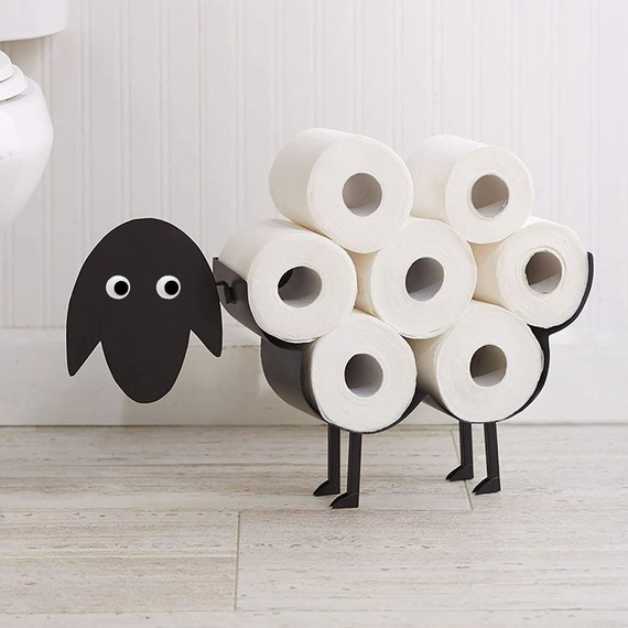Standing Sheep Toilet Roll Holder 