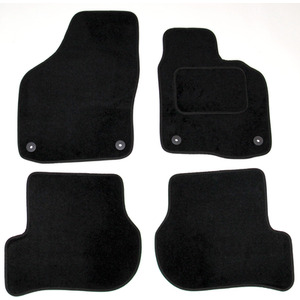 VW Golf Mk6 2008-2013 Tailored Carpet Car Mats in Black Floor Set