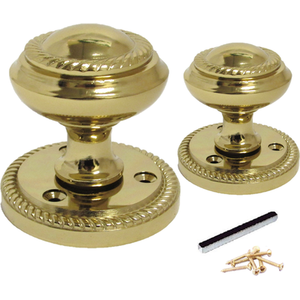 Round Victorian Mortice Sprung Door Knob