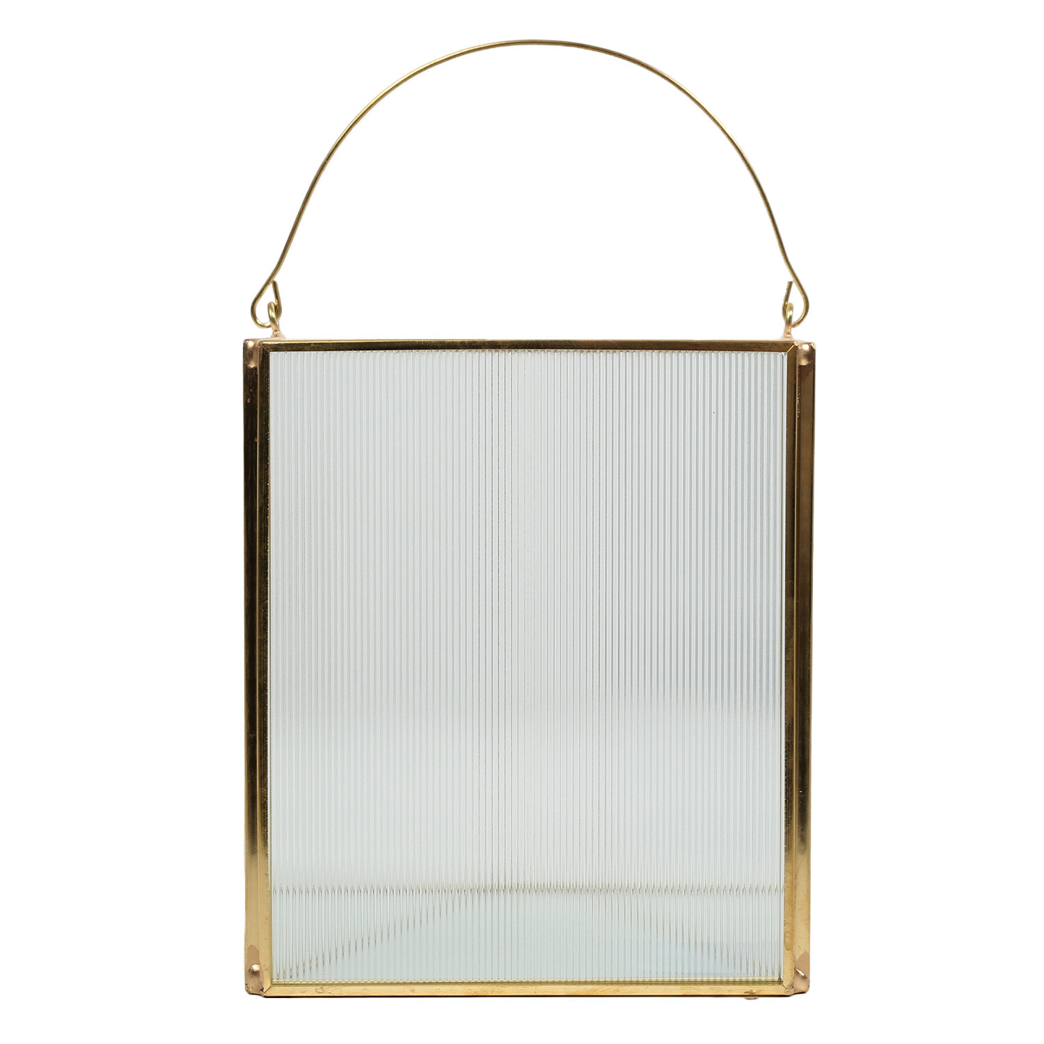 Image of Gold Metal Lantern - Gold