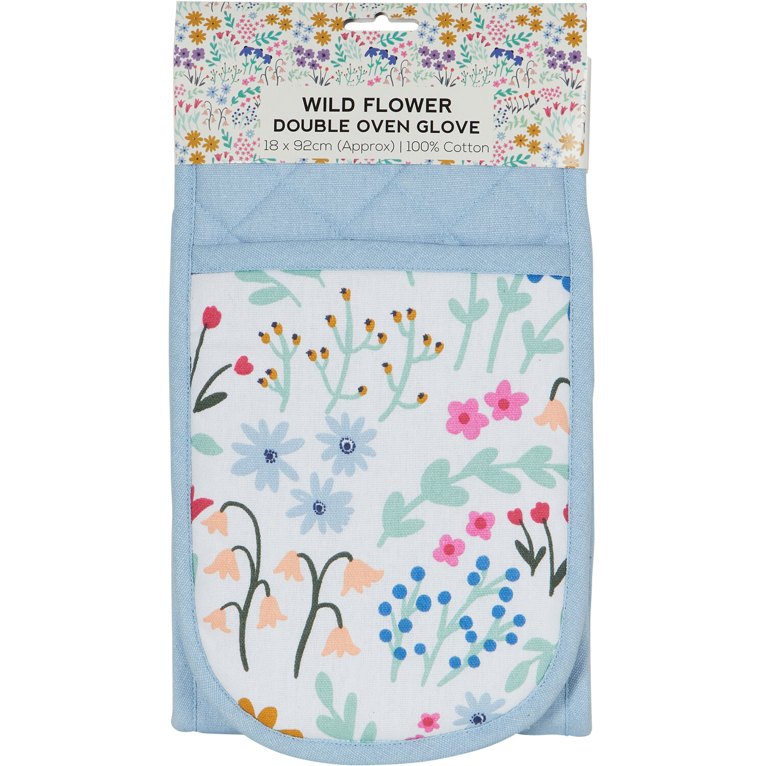 Image of Wild Flower Double Oven Glove -&hellip;