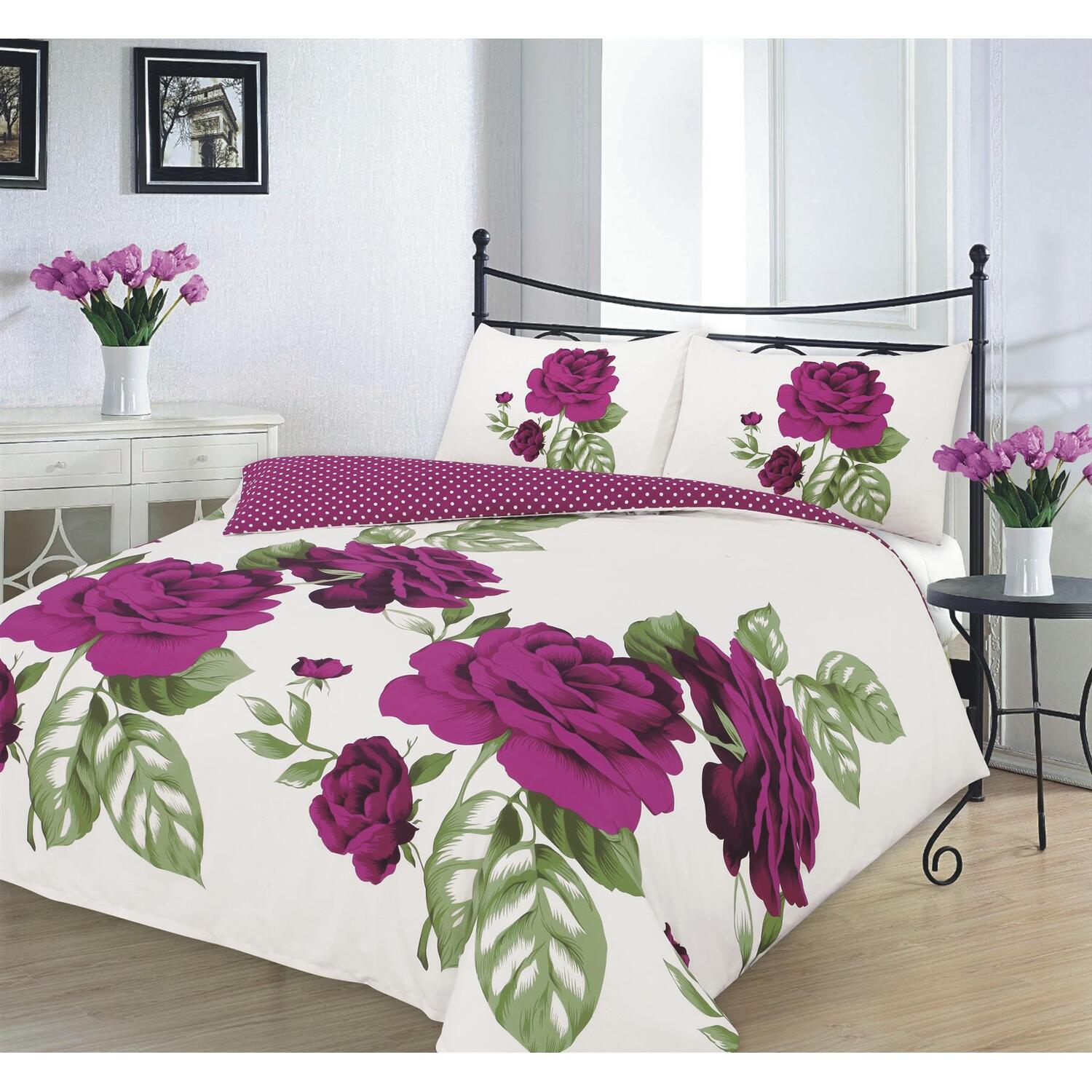 Isabella Duvet Cover Set - Plum Double