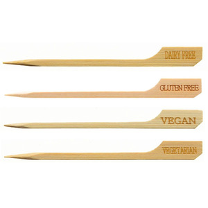 250 PCS Sturdy 9cm Bamboo Skewers Sticks